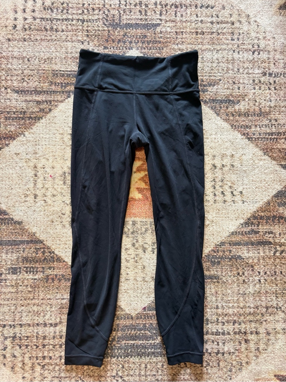 Athleta Cropped High-Waist Black Leggings Size Small